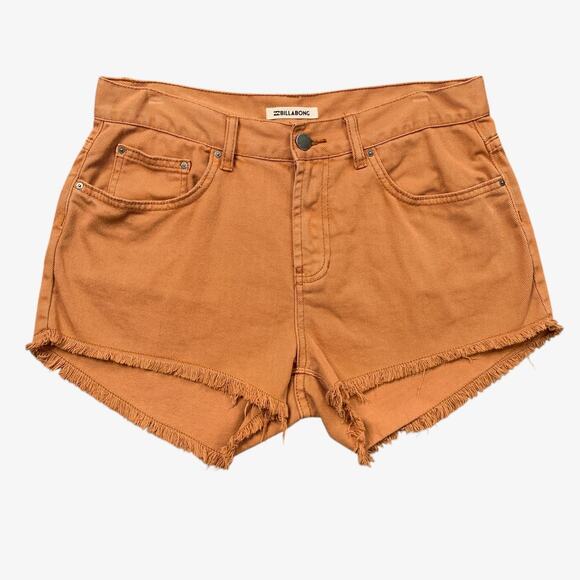 Billabong Pants - Billabong Shorts Womens 29 Terracota Denim Drift Away Cutoffs Frayed Hem Micro